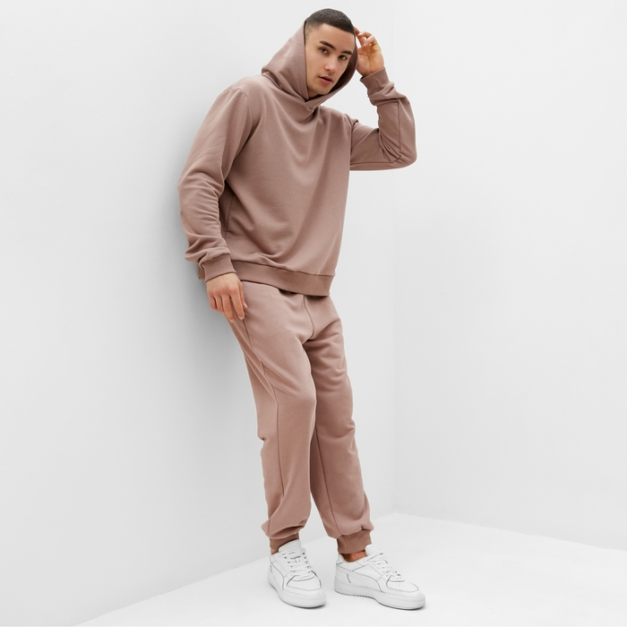 Толстовка мужская MINAKU: Casual Collection цвет темно-бежевый, р-р 52