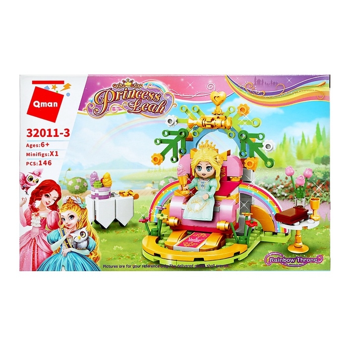Конструктор для девочек «Принцессы. Трон», 146 деталей Конструктор для девочек «Принцессы. Трон», 146 деталей
