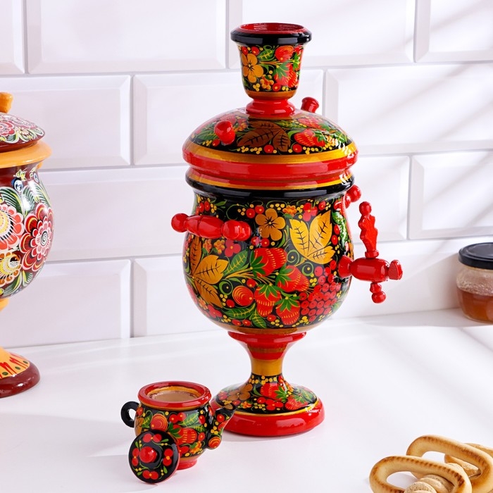 Сувенир &laquo;Самовар&raquo;, хохлома