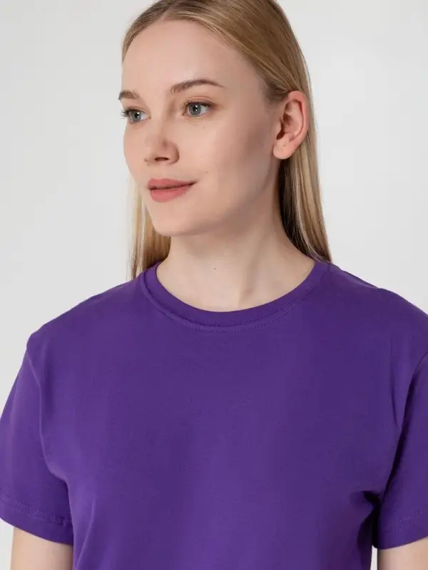 Футболка унисекс T-bolka 160, фиолетовая, размер S