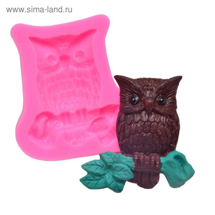 Молд силикон Молд силикон "Филин на ветке" 1,2х5,5х5,5 см