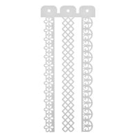 Трафарет пластик "Бордюр. Узоры" 10х23 см Трафарет пластик "Бордюр. Узоры" 10х23 см