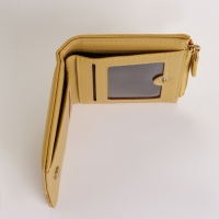 Кошелёк женский на кнопке, цвет жёлтый Кошелёк женский на кнопке, цвет жёлтый