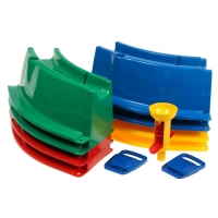 Песочница детская пластиковая, 136 &times; 136 &times; 18 см, с набором для игр, &laquo;Туба-Дуба&raquo;