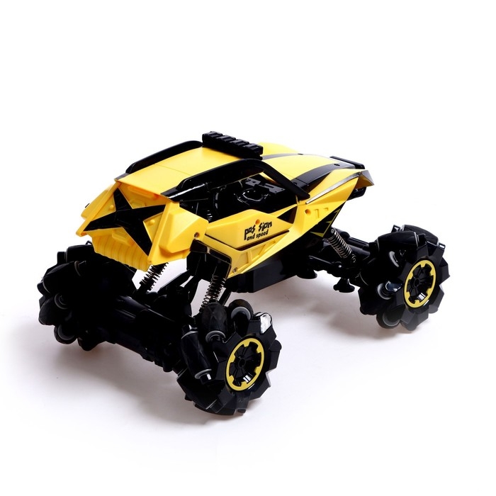 Машина радиоуправляемая &laquo;Джип-акробат&raquo;, 4WD полный привод, движение во всех направлениях, цвет желтый