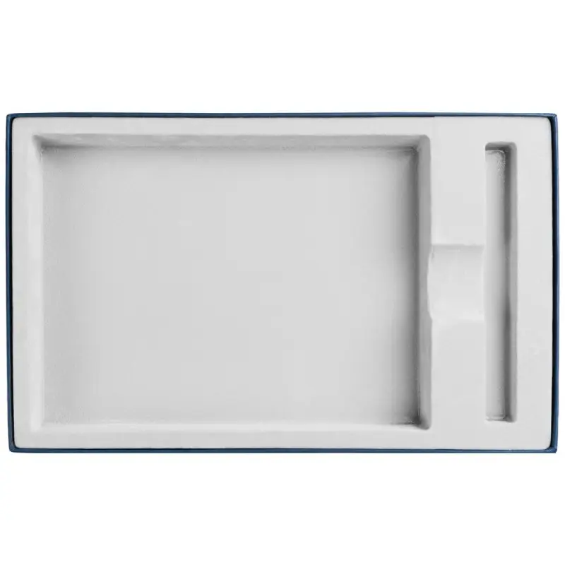 Коробка Horizon с ложементом под ежедневник и ручку, синяя Коробка Horizon с ложементом под ежедневник и ручку, синяя