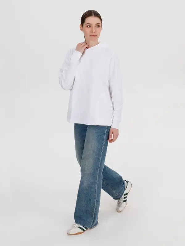 Худи унисекс Morfiss, белое, размер XS/S