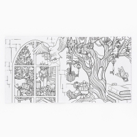 Раскраска антистресс на новый год. Альбом для вдохновения &laquo;Магия Нового года&raquo;, 19 страниц, символ года 2025