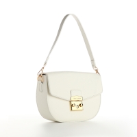 Сумка женская на клапане, TEXTURA, маленький размер, цвет белый Сумка женская на клапане, TEXTURA, маленький размер, цвет белый