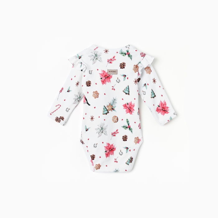 Боди детское MINAKU "Winter", цвет белый, рост 62-68 см