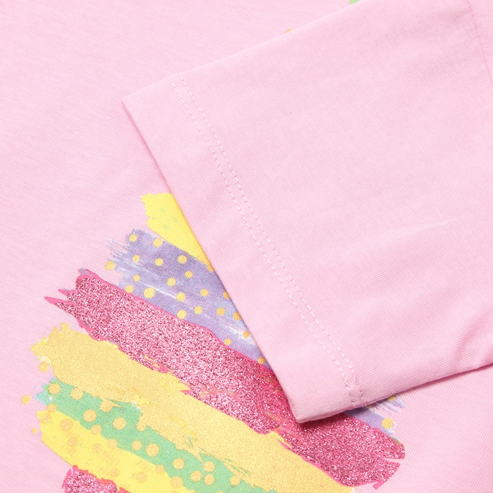 Футболка для девочки, цвет нежно-розовый, рост 104 см