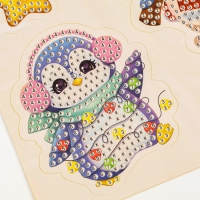 Алмазная мозаика - стикер на новый год для детей с частичным заполнением «Волшебный Новый Год!», новогодний набор для творчества Алмазная мозаика - стикер на новый год для детей с частичным заполнением «Волшебный Новый Год!», новогодний набор для творчества