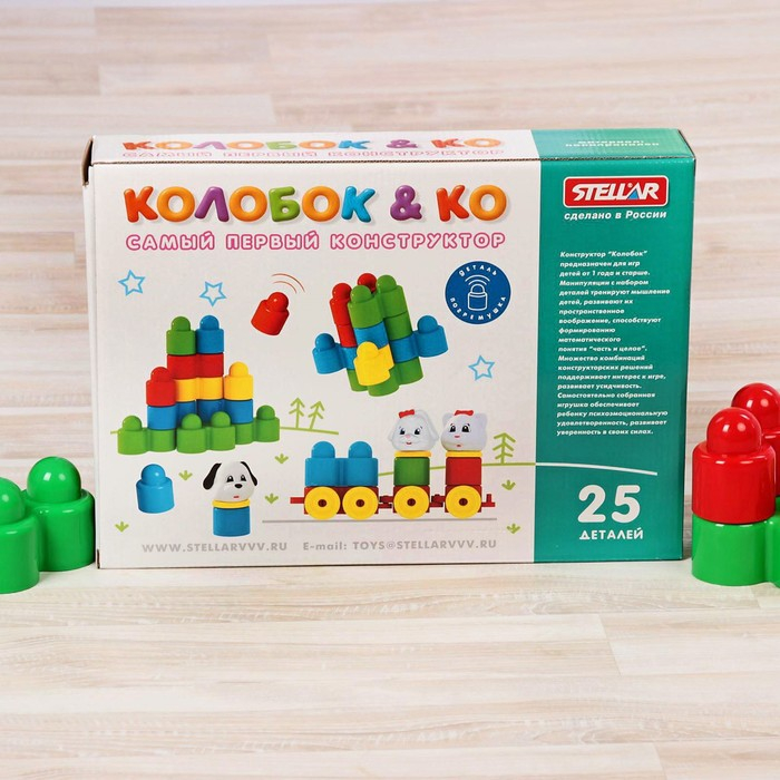 Конструктор &laquo;Колобок и компания&raquo;, 25 деталей