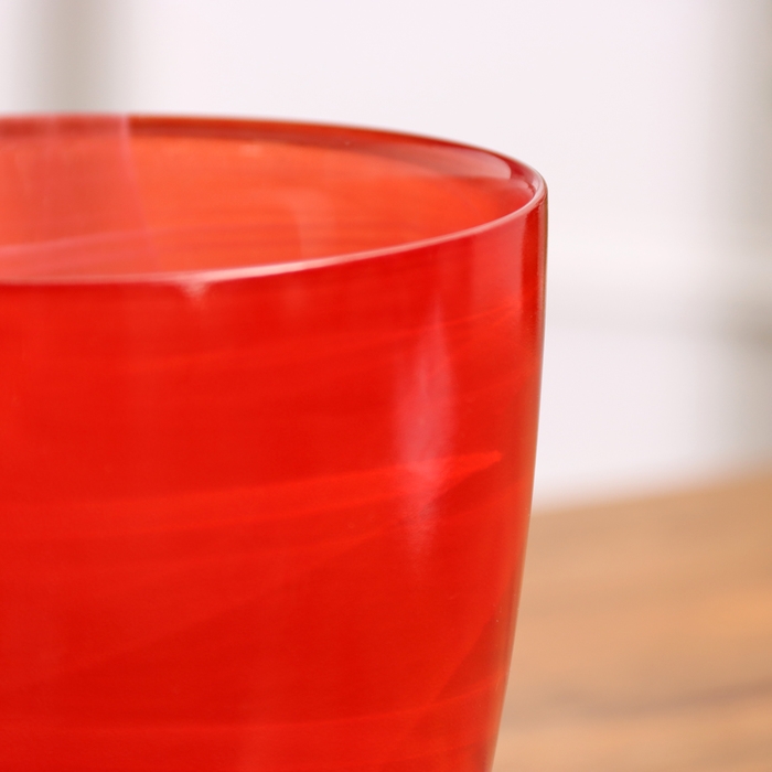 Горшок цветочный с поддоном №3 "Алеб" рубин, 1 л