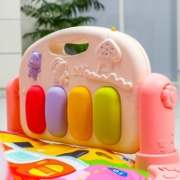 Развивающий коврик «Жирафик», с пианино, розовый Развивающий коврик «Жирафик», с пианино, розовый