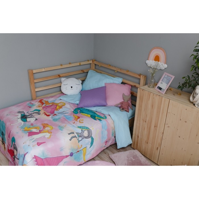 Постельное бельё Этель &laquo;История милой принцессы&raquo;, 1.5-сп., 143 &times; 215 см, 150 &times; 214 см, 50 &times; 70 см, бязь