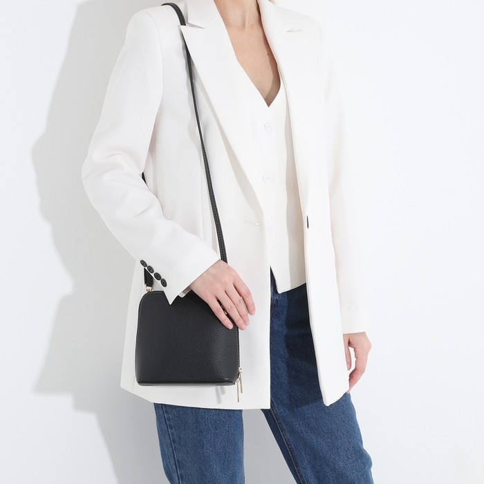 Сумка кросс-боди L-Craft на молнии, наружный карман, цвет чёрный Сумка кросс-боди L-Craft на молнии, наружный карман, цвет чёрный