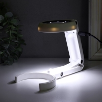 Лампа-лупа х7 для творчества LEDx6 от 3АAA+ USB линза d=5,5 см 2,6х9х19 см Лампа-лупа х7 для творчества LEDx6 от 3АAA+ USB линза d=5,5 см 2,6х9х19 см