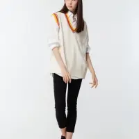 Жилет оверсайз унисекс Cornell в сумке, молочно-белый, размер S/M