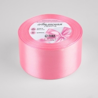 Лента атласная, 50 мм × 23 ± 1 м, цвет нежно-розовый №147 Лента атласная, 50 мм × 23 ± 1 м, цвет нежно-розовый №147