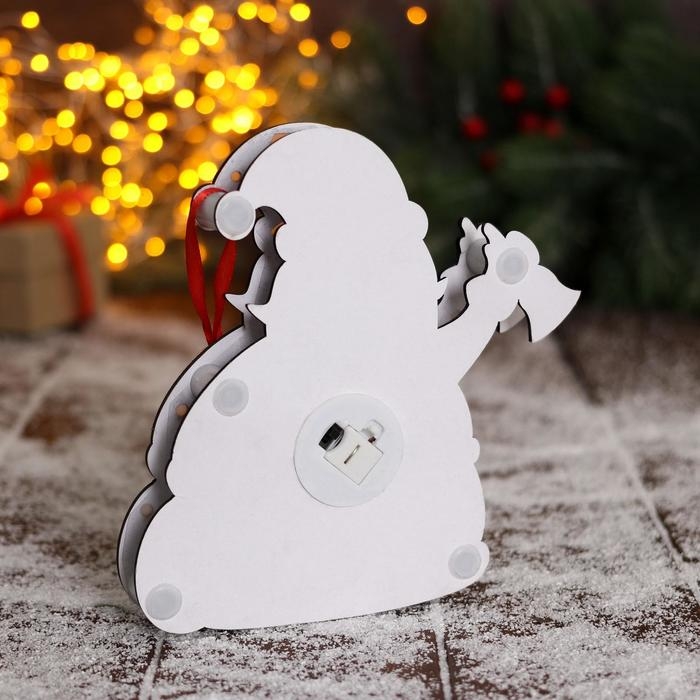 Украшение ёлочное Украшение ёлочное "Дед Мороз с колокольчиком и мешком" 16х17 см