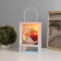Ночник &laquo;Букет роз&raquo; красный LED 3хAG10 7.5х15.5х23см