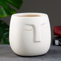 Горшок "Мистер Твикс" 15х15х15см, белый Горшок "Мистер Твикс" 15х15х15см, белый