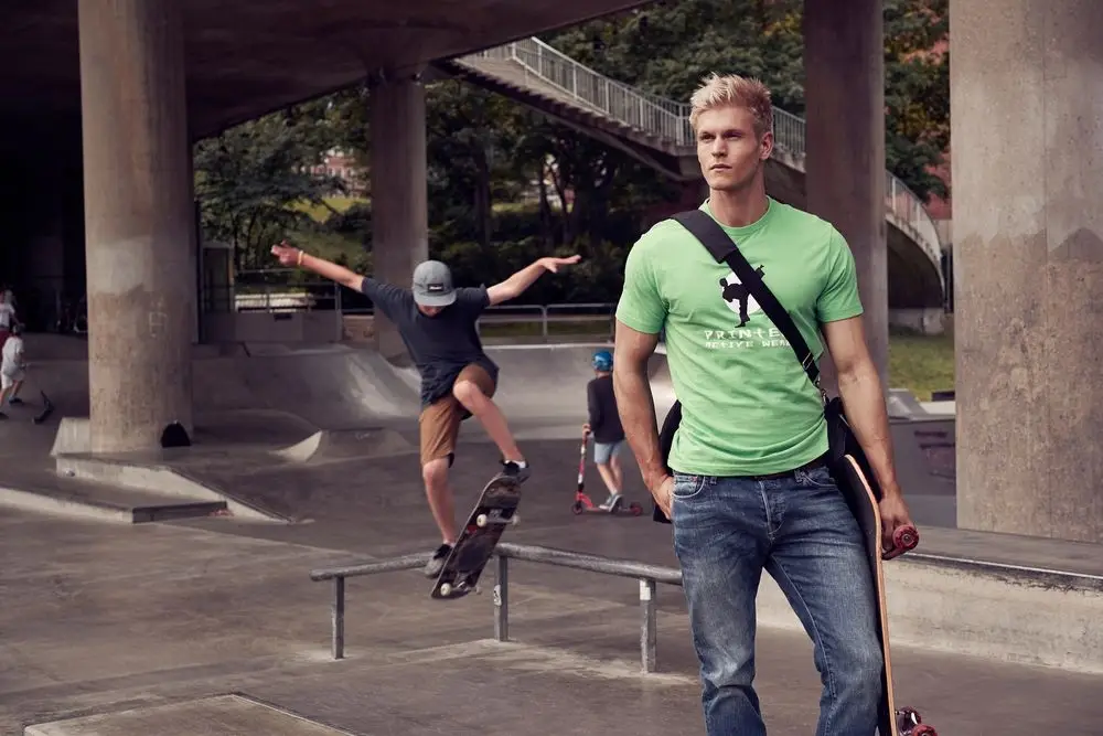 Футболка мужская Heavy голубая, размер S Футболка мужская Heavy голубая, размер S