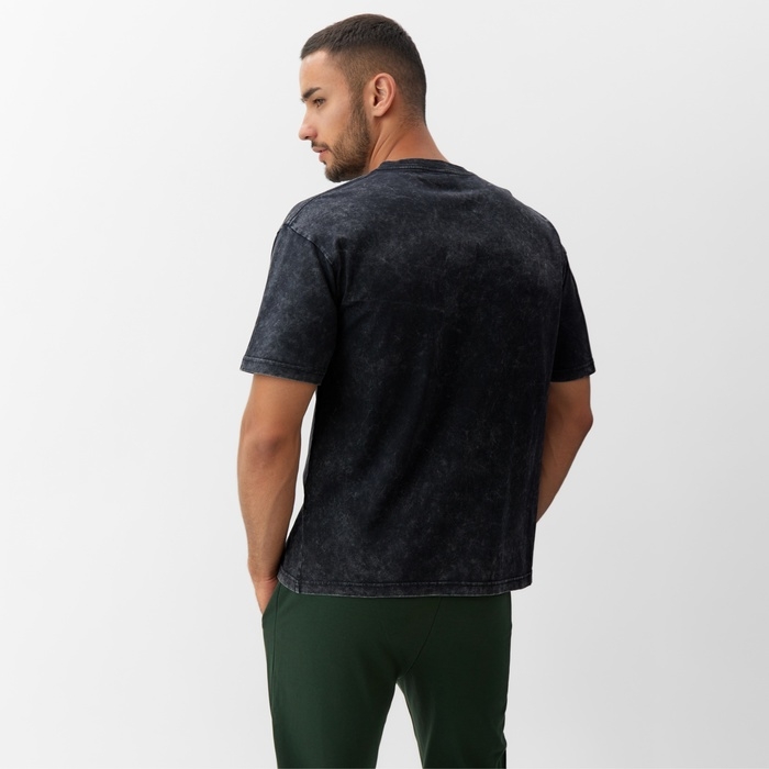 Футболка мужская MINAKU, цв.чёрный, р-р 42-44