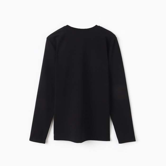 Джемпер (лонгслив) мужской MINAKU: Basic line MAN цвет черный ,размер 50