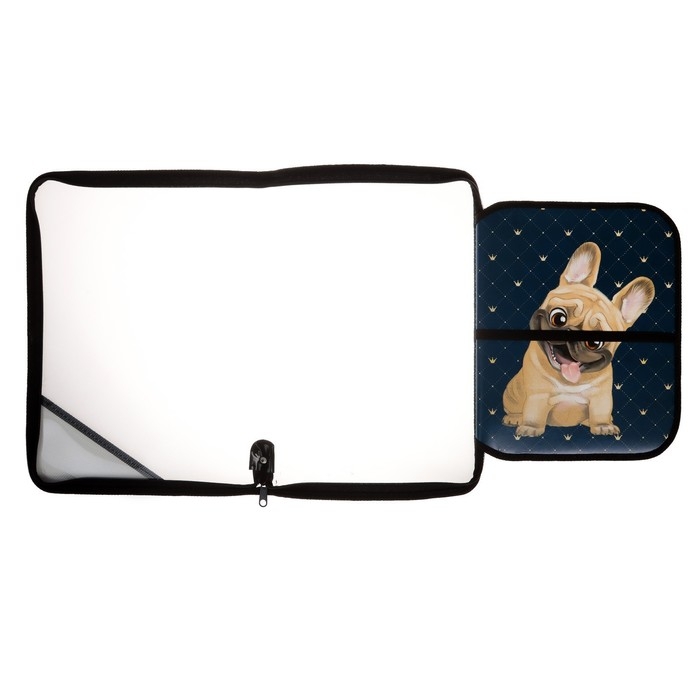 Папка для труда А4, 325 х 230 х 25 мм, молния вокруг, откидная планка, пластиковая, ПТР-1, Calligrata Папка для труда А4, 325 х 230 х 25 мм, молния вокруг, откидная планка, пластиковая, ПТР-1, Calligrata "Бульдожка"