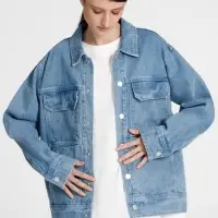 Куртка джинсовая O2, голубая, размер M/L