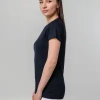 Футболка женская T-bolka Stretch Lady, темно-синяя (navy), размер L