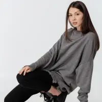 Джемпер оверсайз унисекс Grunge в сумке, серый, размер L/XL Джемпер оверсайз унисекс Grunge в сумке, серый, размер L/XL