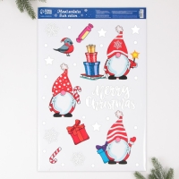 Наклейки витражные «Новогодние», 33 х 50,5 см Наклейки витражные «Новогодние», 33 х 50,5 см