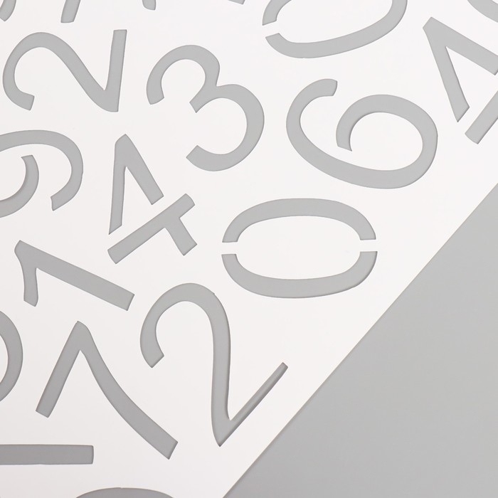 Трафарет пластиковый "Цифровой фон", 16х24 см