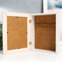 Ключница "Белоснежные цветы" молочный дуб 17х22 см Ключница "Белоснежные цветы" молочный дуб 17х22 см