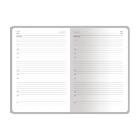 Ежедневник недатированный А5+, 136 листов SIDNEY NEBRASKA, твёрдая обложка, искусственная кожа, ляссе, золотой обрез, блок 70 г/м2, синий