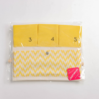 Органайзер подвесной с карманами Доляна &laquo;Время&raquo;, 6 отделений, 49&times;35 см, цвет жёлтый