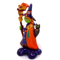 Шар фольгированный 60" &laquo;Ведьмочка на подставке&raquo;, под воздух