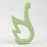 Прорезыватель-массажёр силиконовый для зубов &laquo;Лебедь&raquo;, детский, на присоске, цвета МИКС