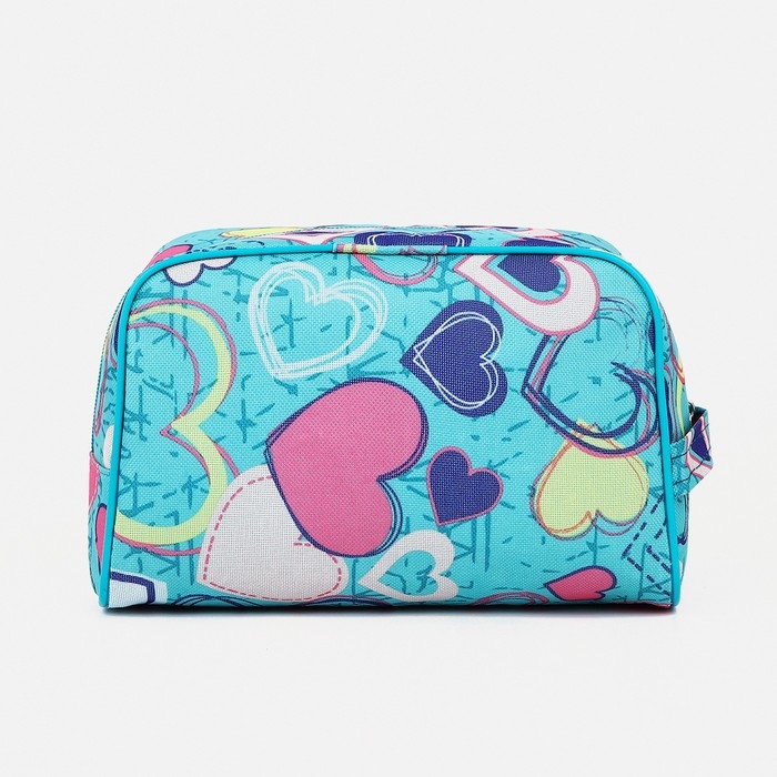 Косметичка на молнии, цвет бирюзовый Косметичка на молнии, цвет бирюзовый