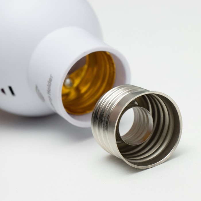 Переходник с ПДУ Переходник с ПДУ "Некст" Е27/(Е27+Е14) 15Вт белый 6х6х10см