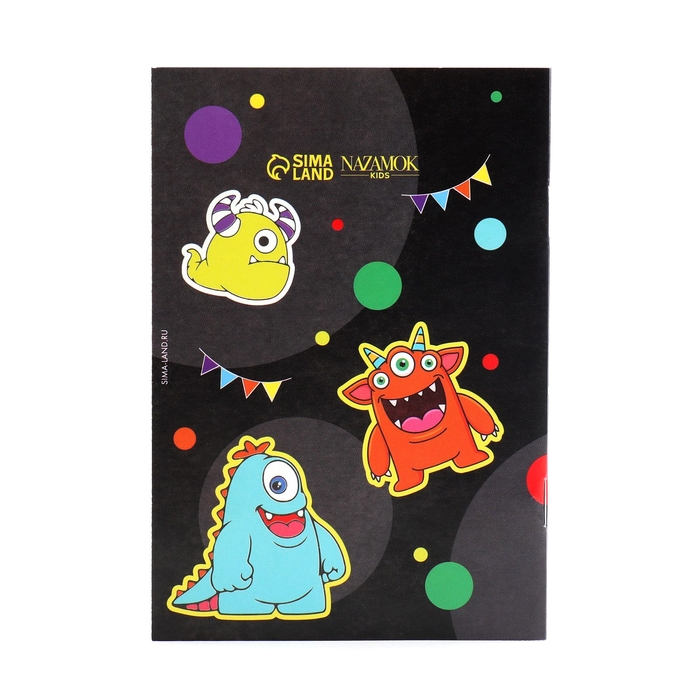 Детский рюкзак с блокнотом &laquo;Монстрики&raquo;, 23х20,5 см