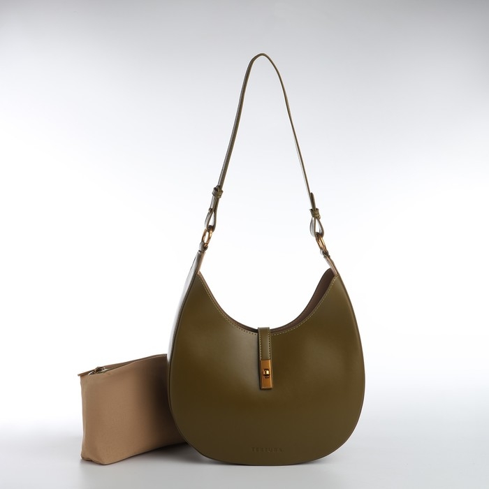 Сумка женская TEXTURA, косметичка, средний размер, цвет хаки Сумка женская TEXTURA, косметичка, средний размер, цвет хаки