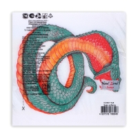 Новогодние салфетки бумажные New Line Fresco &laquo;Змея на белом&raquo; 2 слоя, 33х33 см, 20 шт