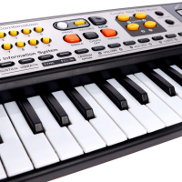 Синтезатор «Музыкальный взрыв», 49 клавиш, работает сети и от батареек Синтезатор «Музыкальный взрыв», 49 клавиш, работает сети и от батареек