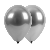 Шар латексный 12", хром, серебро набор 25 шт.