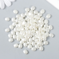 Бусины для творчества пластик "Плоские жемчужинки" набор 20 гр Бусины для творчества пластик "Плоские жемчужинки" набор 20 гр