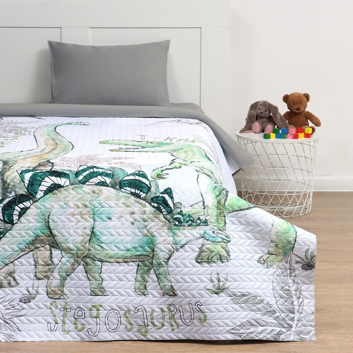 Покрывало Покрывало "Этель" 1,5 сп Dino world , 145*210±5 см, микрофибра